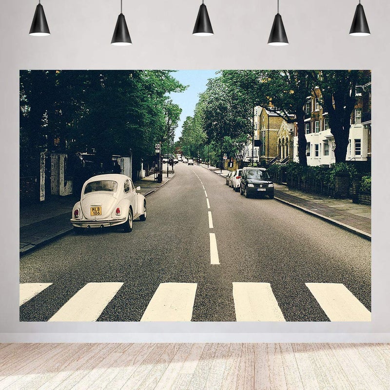 SSCSTS Music Band Backdrop for Photography, 9x6ft / 2.7x1.8m, Street Background, Party Decor Supplies Photo Shooting Props BJZYST43 - Image 1